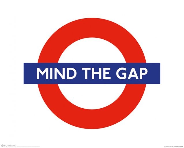 Poster LONDON UNDERGROUND - mind the gap