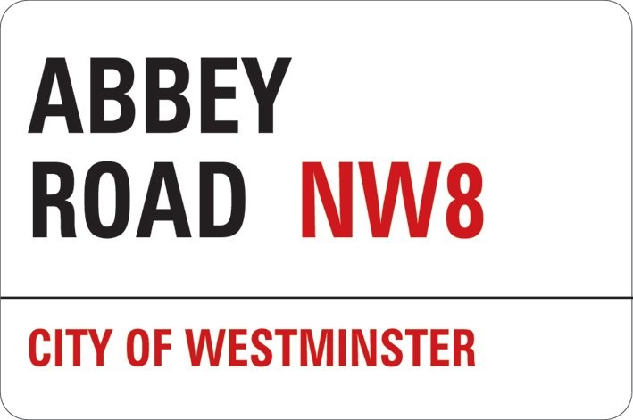 Sticker LONDON - abbey road