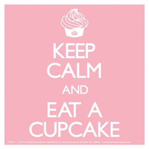 Stickers KEEP CALM & EAT A CUPCAKE