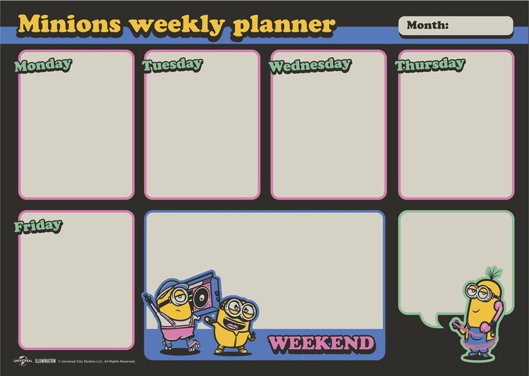 Wochenplaner Minions