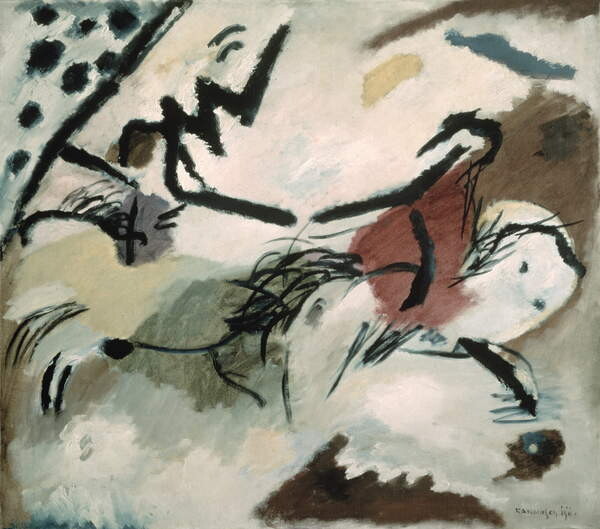 Obrazová reprodukce Improvisation No.20 (1911), Wassily Kandinsky, 40x35 cm