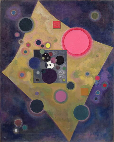 Levně Plakát, Obraz - Accent en Rose (1926), Wassily Kandinsky, 30 × 40 cm