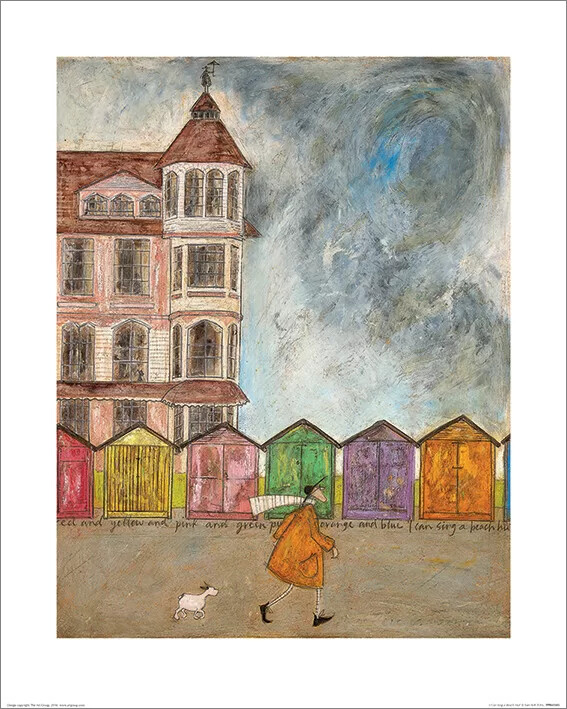 Kunsttrykk Sam Toft - I Can Sing a Beach Hut