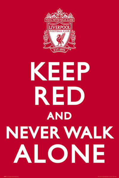 Póster Liverpool - keep red