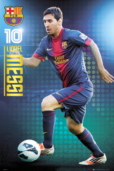 Plakát Barcelona - Messi 12/13