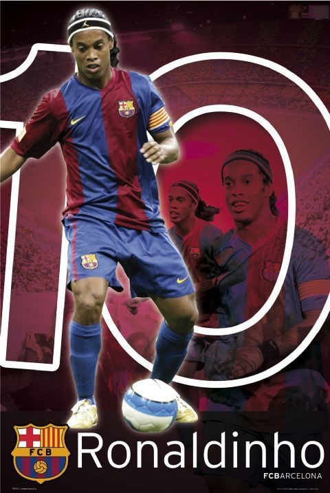 Plakát Barcelona - Ronaldino 06/07