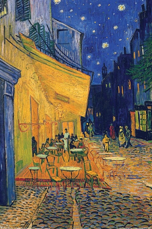 Plakát, Obraz - Vincent van Gogh - Café Terrace, (80 x 120 cm)