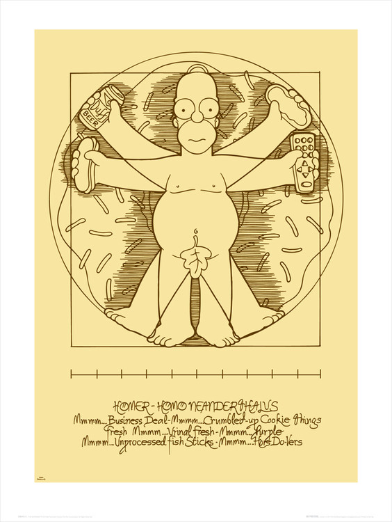 Kunstdruk Homer Virtua Man
