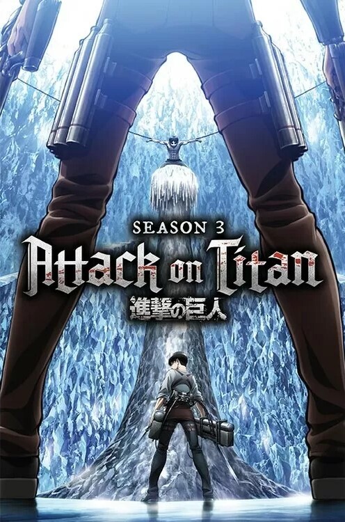 Plakát, Obraz - Attack On Titan - Key Art Season 3, 61x91.5 cm