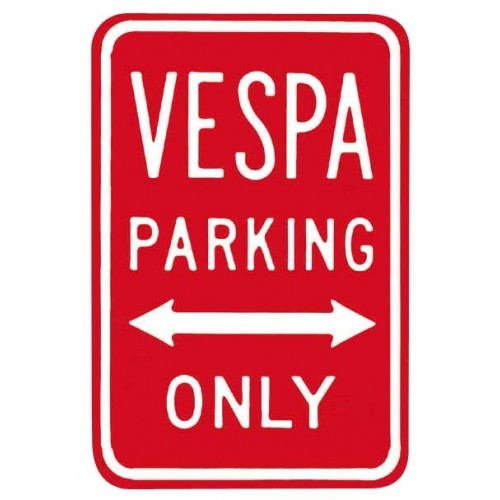 Metallschild VESPA PARKING ONLY