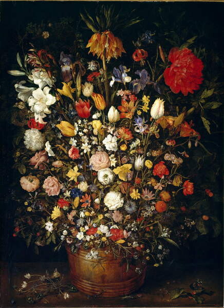 Obrazová reprodukce Large Bouquet of Flowers, Brueghel, Jan the Elder, 30 × 40 cm