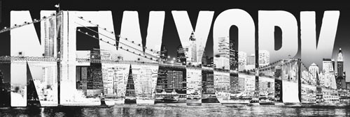 Poster New York - typeface