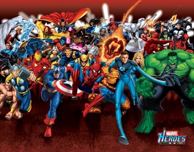 Poster MARVEL HEROES - attack