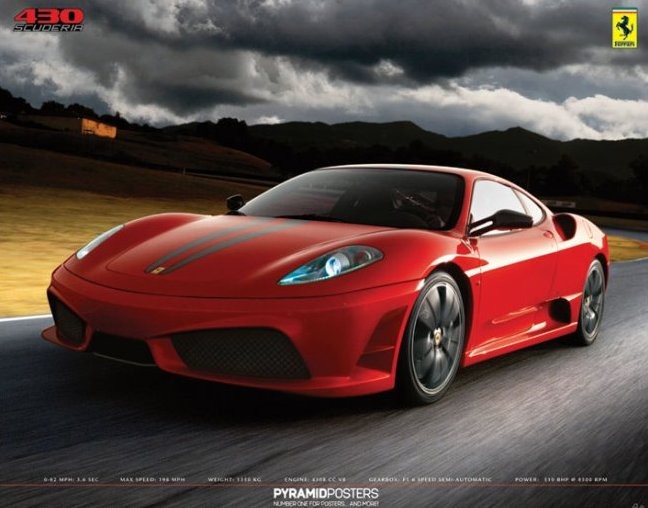 Plakát Ferrari - 430 scuderia