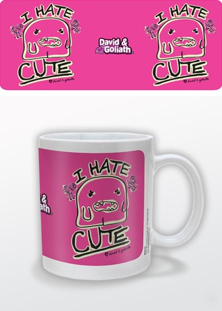 Levně Hrnek Humor - I Hate Cute, David & Goliath, 0,33 l