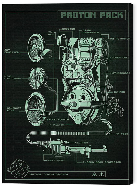 Obraz na plátně Ghostbusters Afterlife - Proton Pack Technical