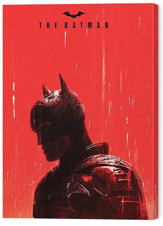 Obraz na plátně The Batman - Rain Logo