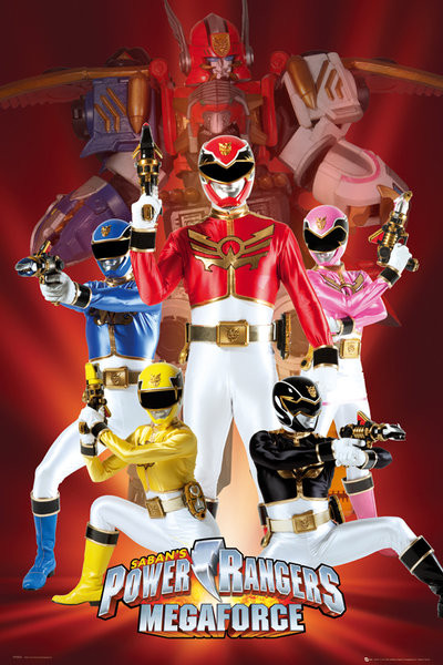 Poster POWER RANGERS - megaforce