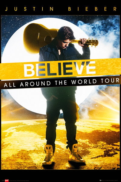 Plakát JUSTIN BIEBER - world tour