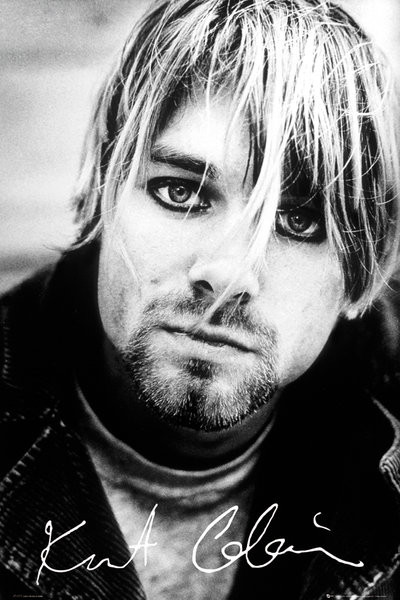 Poster Kurt Cobain - signature