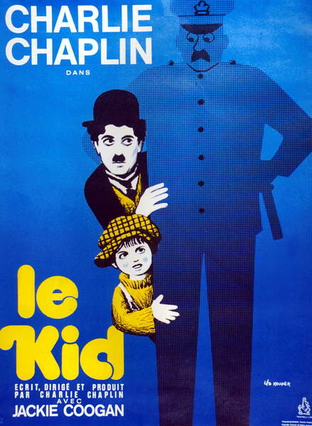 Umělecká fotografie Charles Chaplin, Le Kid, (30 x 40 cm)