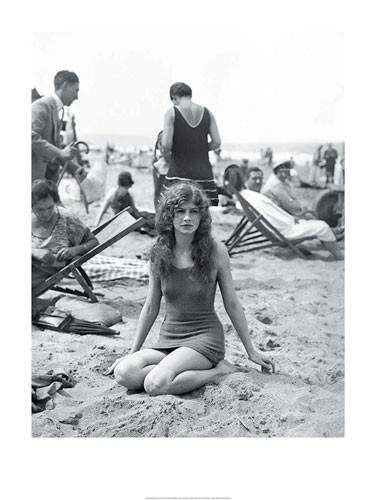 Umělecký tisk Baigneuse sur la plage