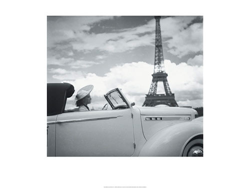Umělecký tisk Femme au Volant Paris