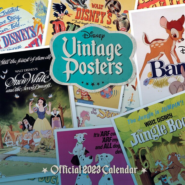 Calendario 2027 Disney Vintage Posters