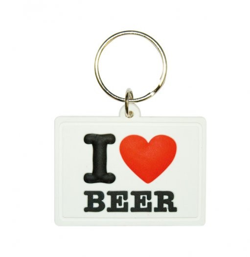 Keychain I LOVE BEER