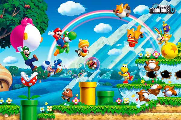 Poster Nintendo - mario bros U