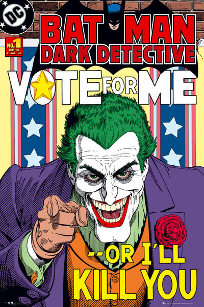 Poster BATMAN - joker vote for me