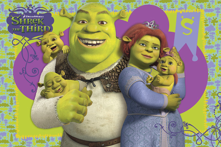 Plakát SHREK 3 - family