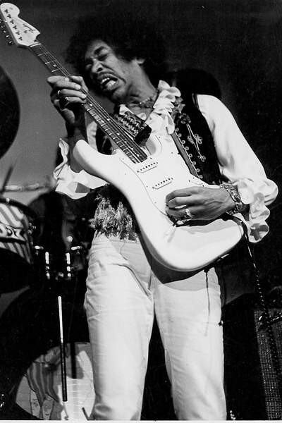 Fotografie Jimi Hendrix in 1969, 26.7x40 cm