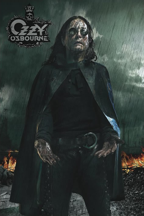 Poster Ozzy Osbourne - black rain