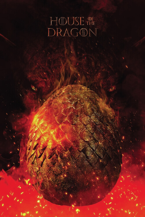 Plakát, Obraz - House of the Dragon - Dragon egg, 26.7 × 40 cm