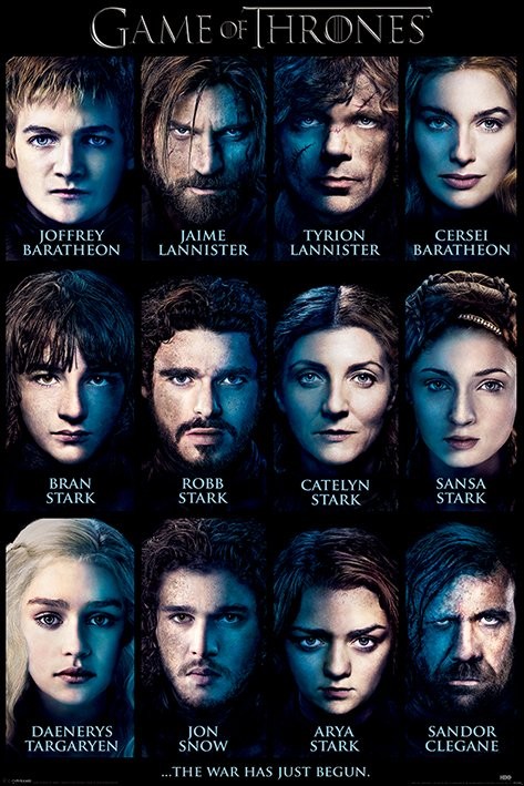 Poster GAME OF THRONES - characters