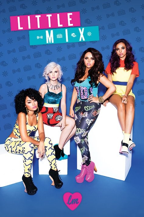Plakát Little mix - Blue mix