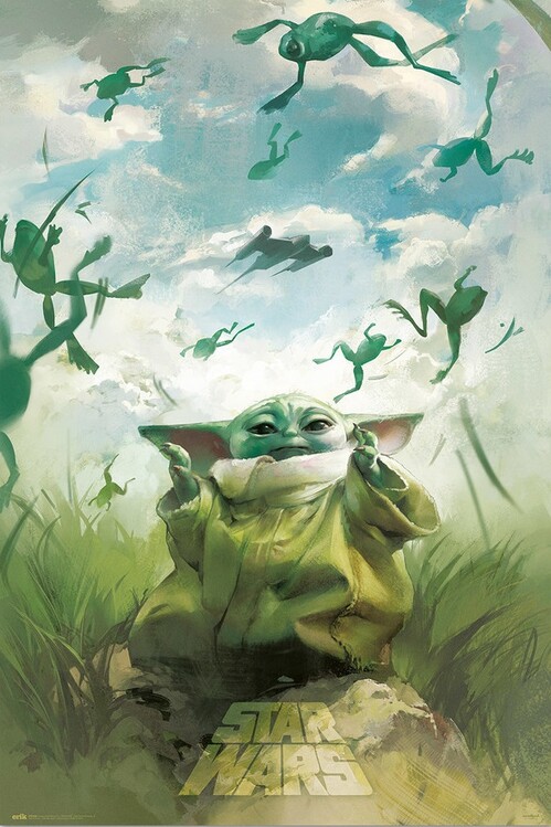 Plakát, Obraz - Star Wars - Grogu, (61 x 91.5 cm)