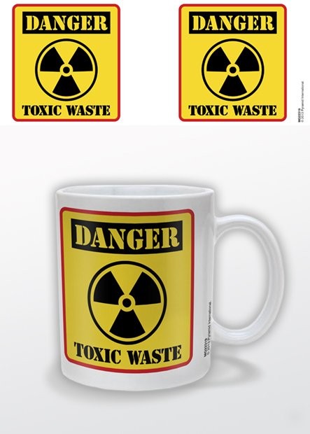 Koffie mok Danger Toxic Waste