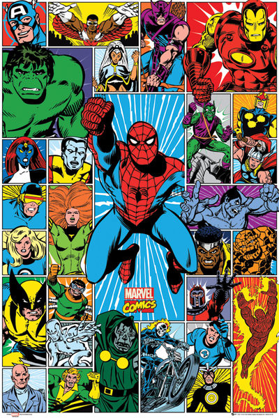 Poster MARVEL - grid