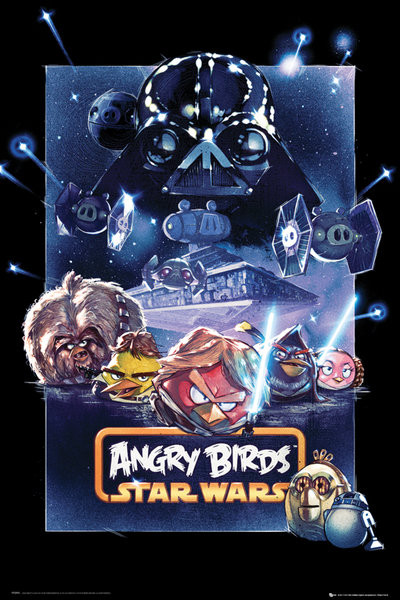 Poster Angry birds Star Wars - battle