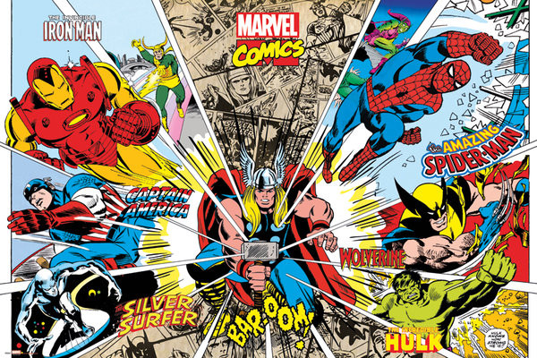 Plakat MARVEL - rays characters