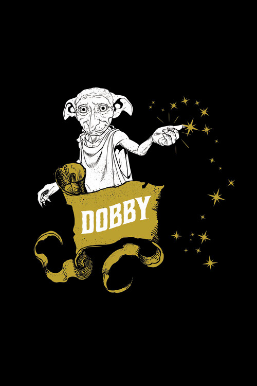 Umělecký tisk Harry Potter - Dobby, 26.7x40 cm