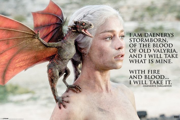 Poster GAME OF THRONES - daenerys