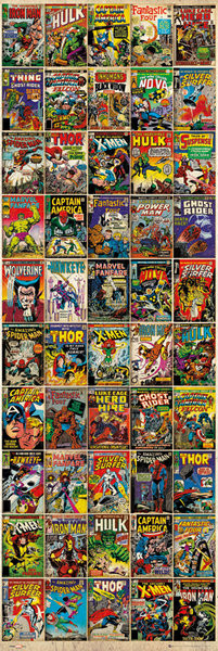 Poster MARVEL - comic covers
