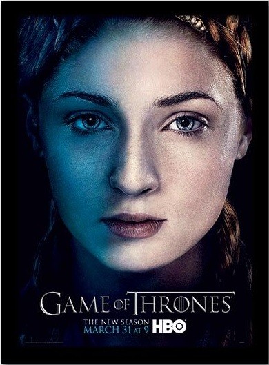 Ingelijste poster GAME OF THRONES 3 - sansa