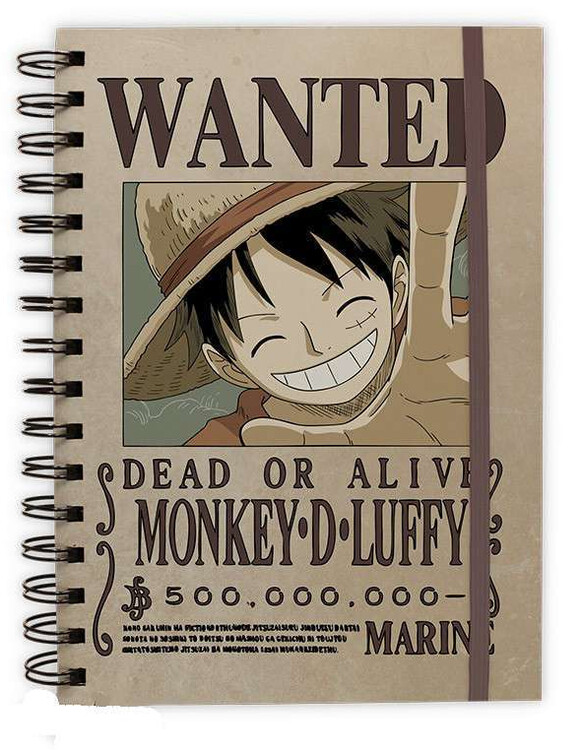 Notesbog One Piece - Wanted