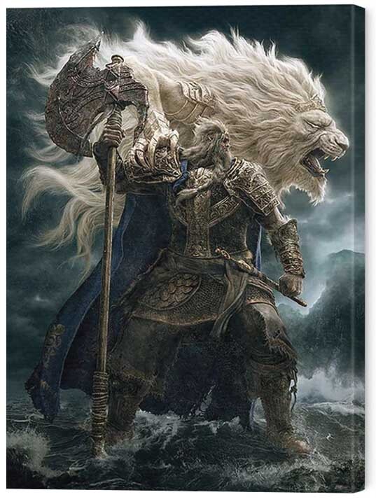 Obraz na plátně Elden Ring - Lion Knight