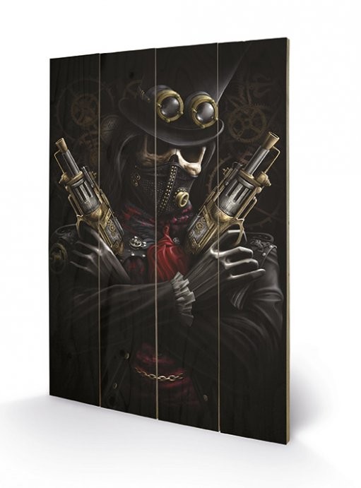Poster su legno SPIRAL - steampunk bandit
