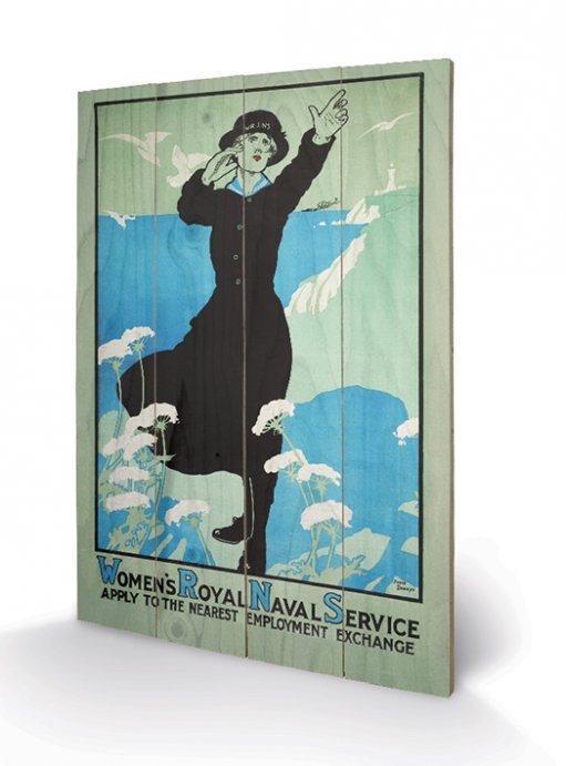 Poster su legno IWM - womens royal navy